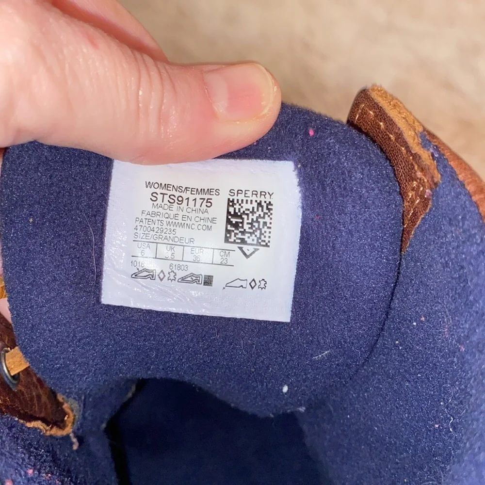 Sperry Saltwater Duck Boots‎ Blue Size 6